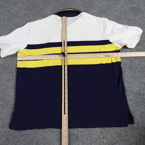 Polo Ralph Lauren Polo Shirt XL Blue Color Block Moisture Management Pima Cotton - Picture 5 of 7